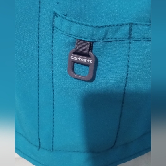 Carhartt Turquoise V-Neck Top - Picture 2 of 6